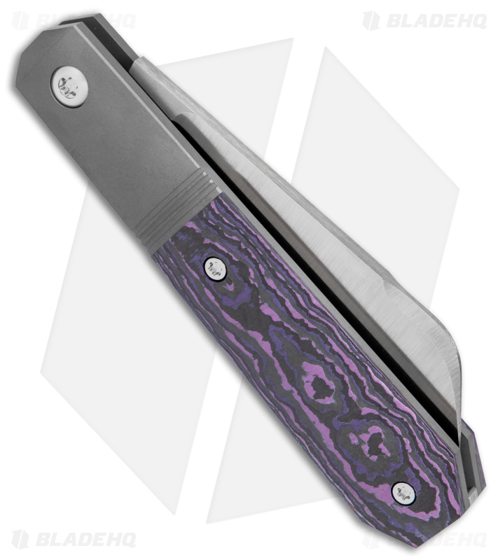 Jack Wolf Knives Midnight Jack Purple Fat Carbon - Blade HQ