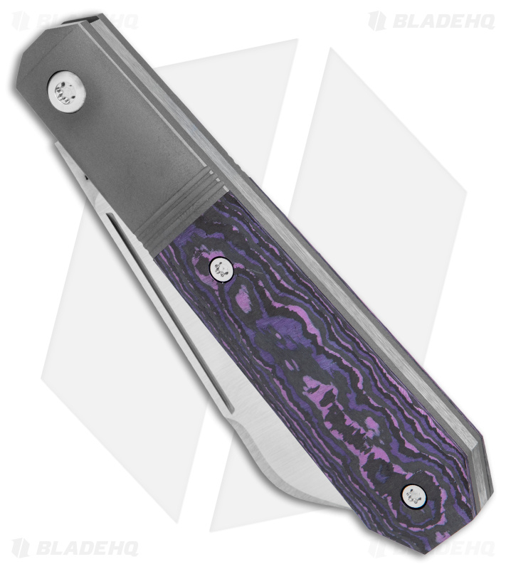 Jack Wolf Knives Midnight Jack Purple Fat Carbon - Blade HQ