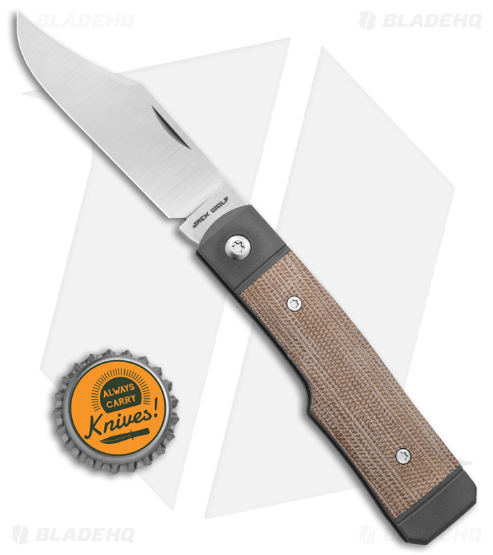 パーツ Jack knife Jack Wolf Knives Sharpshooter Jack Knife | Natural Micarta | Blade HQ