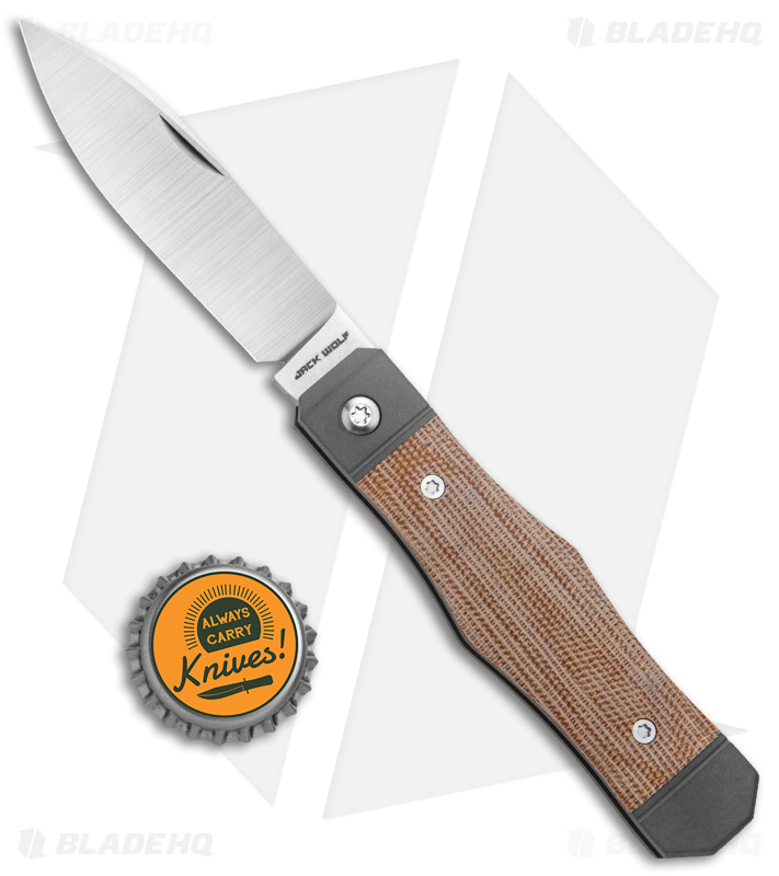 Jack Wolf Knives Vampire Jack Slip Joint Knife Micarta-BHQ