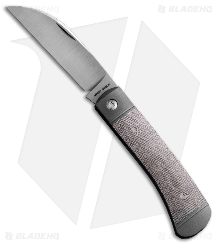 Jack Wolf Knives Venom Jack Slip Joint Knife Green Micarta (3" Satin)