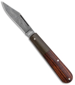 Boker Barlow Integral Slip Joint Leopard Damascus Knife Desert Ironwood (3.25")