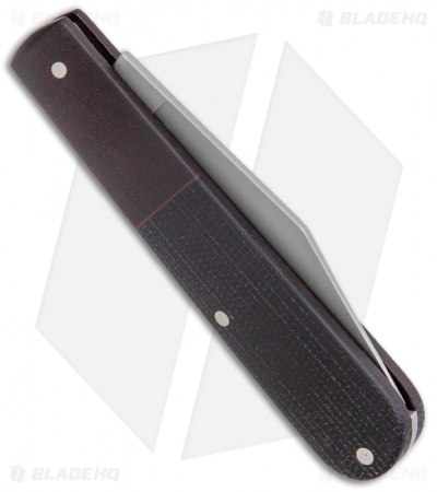 Boker Barlow Integral Pocket Slip Joint Knife Black Canvas Micarta (3.25" Satin)