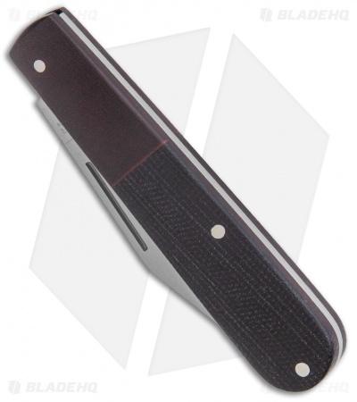Boker Barlow Integral Pocket Slip Joint Knife Black Canvas Micarta (3.25" Satin)