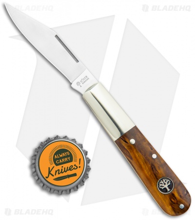Boker Barlow Pocket Knife Curly Birch Wood (3.3" Satin) 117941