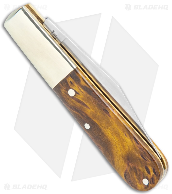 Boker Barlow Pocket Knife Curly Birch Wood (3.3" Satin) 117941