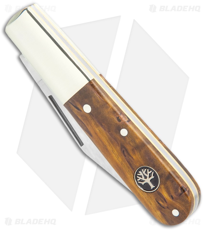 Boker Barlow Pocket Knife Curly Birch Wood (3.3" Satin) 117941
