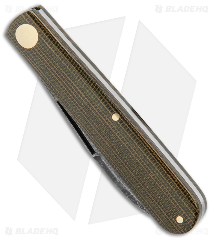 Boker Barlow Prime EDC Slip Joint Knife Green Micarta (2.75" Acid Wash)