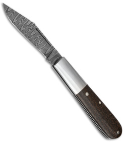 Boker Barlow Sherman Damast Slip Joint Knife Green Micarta (2.5" Damascus)