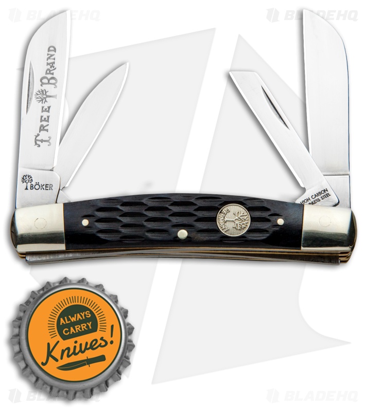 Boker Congress Pocket Knife 3.625" Black Bone 110722