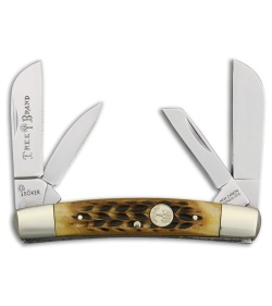 Boker Congress Pocket Knife 3.625" Jigged Brown Bone (110721)