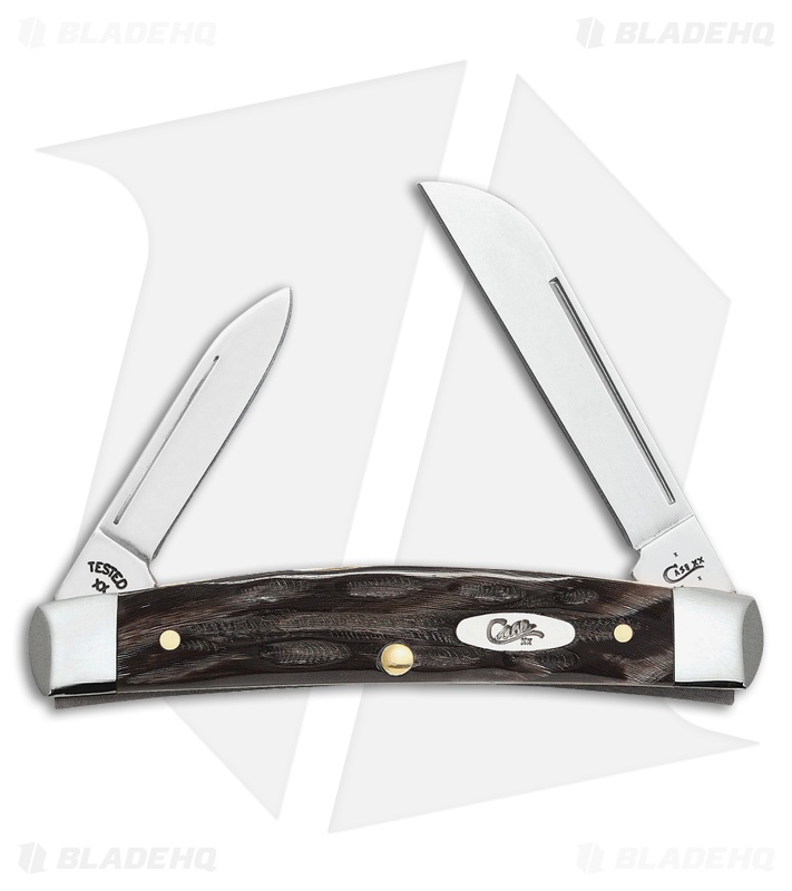 Case Medium Congress Pocket Knife 3.625" Jigged Buffalo Horn (BH2052 SS
