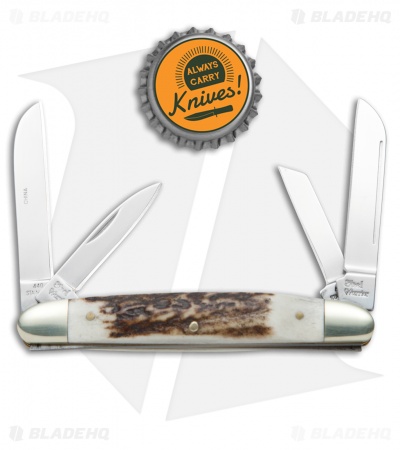 Frost Cutlery Bent Creek Congress Pocket Knife 3.5" Deer Stag