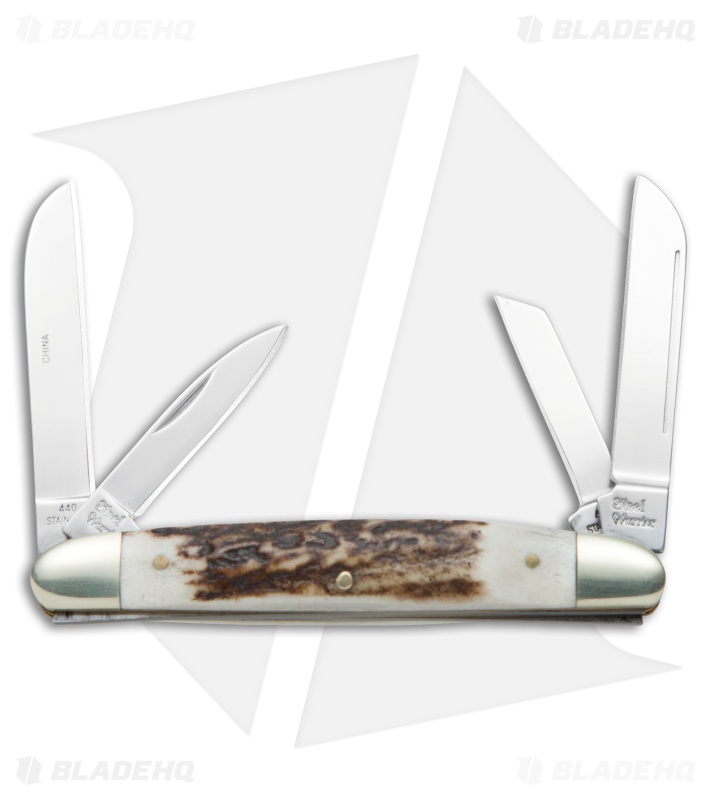 Frost Cutlery Bent Creek Congress Pocket Knife 3.5" Deer Stag