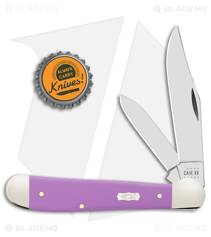 Case Knives Copperhead Knife 3.8" Lilac Delrin (4249 SS) 39161