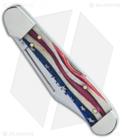 Case Mini Copperlock Knife 3.625" Star Spangled Bone (61749L SS)