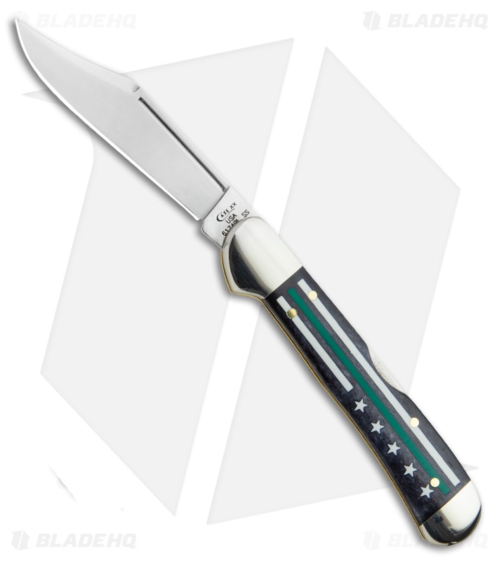 【色:Minijohn_サイズ:15ProMagsafeClear】CASETi Case Mini CopperLock Knife Green Stripe Flag Smooth Bone