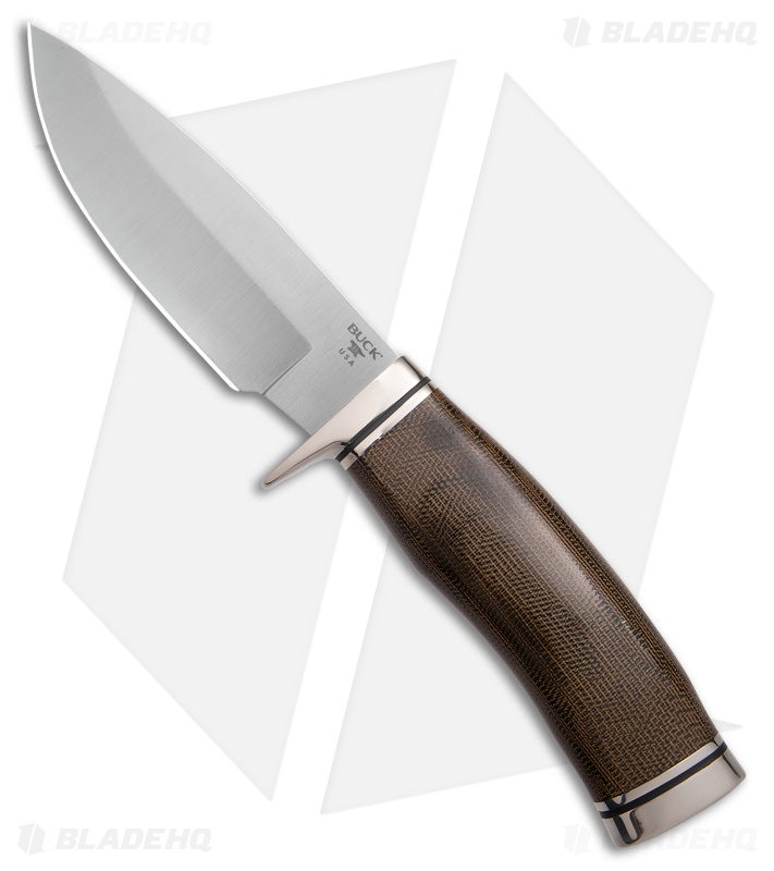 Buck 192 Vanguard Fixed Green Micarta (Satin) - Blade HQ