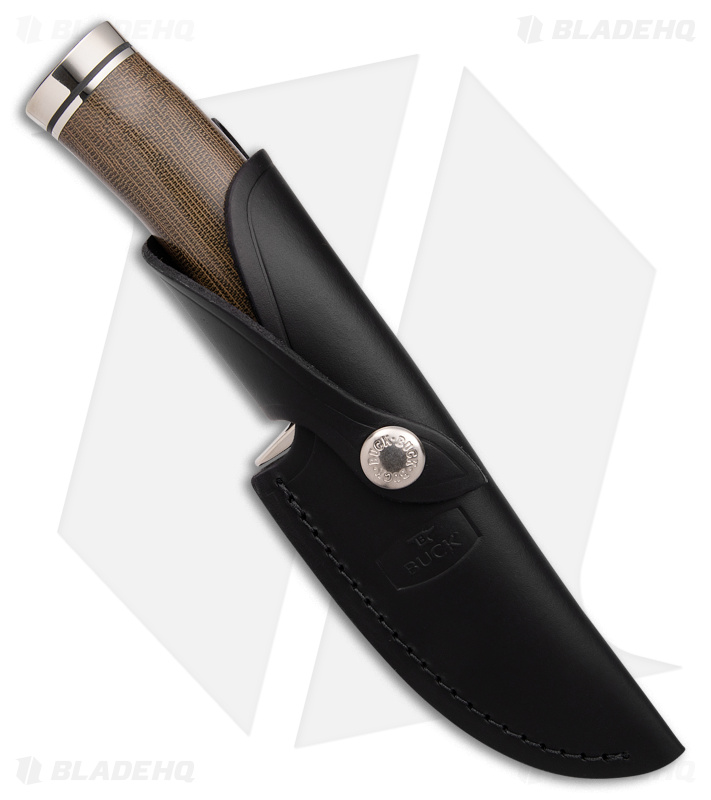 Buck 192 Vanguard Fixed Green Micarta (Satin) - Blade HQ