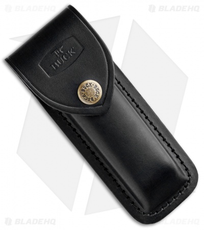 Buck 110 Folding Hunter Finger Grooved Knife Ebony (3.75" Satin) 0110BRSFG