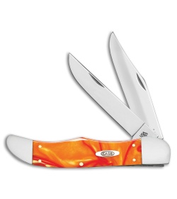 Case Folding Hunter Traditional Pocket Knife 5.25" Orange Pearl (10265SS) 