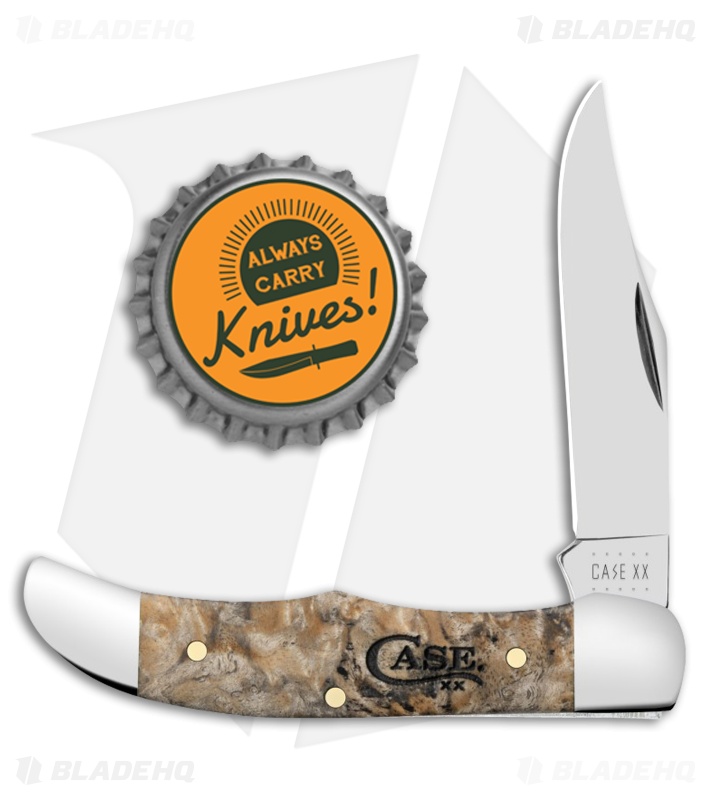 Case Pocket Hunter Knife Smooth Box Elder (72165) - Blade HQ