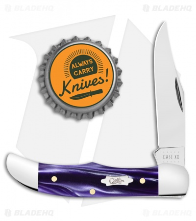 Case Pocket Hunter Knife 2.75" Wicked Purple Kirinite (101165 SS)