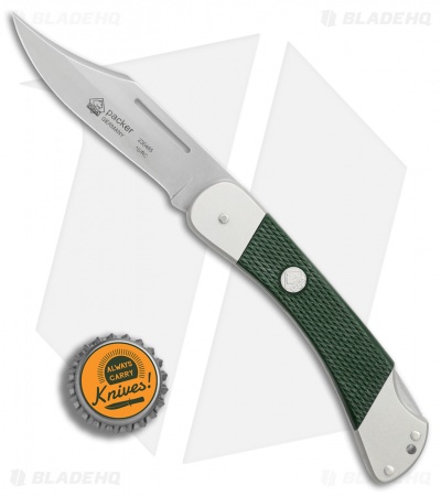 Puma Packer Pocket Knife 4.375" Green Synthetic (230465)