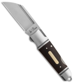 Andre de Villiers Pocket Butcher Lockback Knife Ebony w/Clip (2.9" Satin) AdV