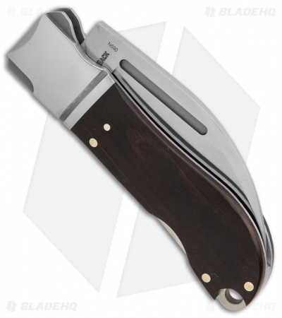 Andre de Villiers Sway Back Lockback Knife Ebony w/ Insert (2.8" Satin) AdV