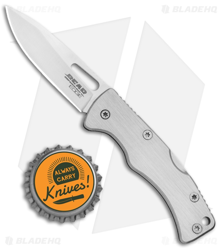 Bear Edge Money Clip 2.75" Lockback Knife (2." Satin) 61524
