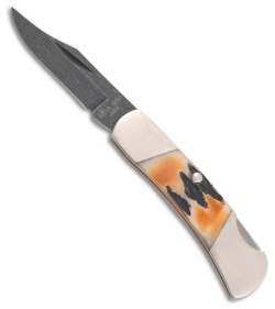 Bear & Son Cutlery Mini Executive Lockback Knife Stag (1.5