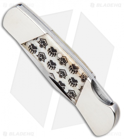 Bear & Son Lockback Knife White Bone (2.25" Satin) WBJB26