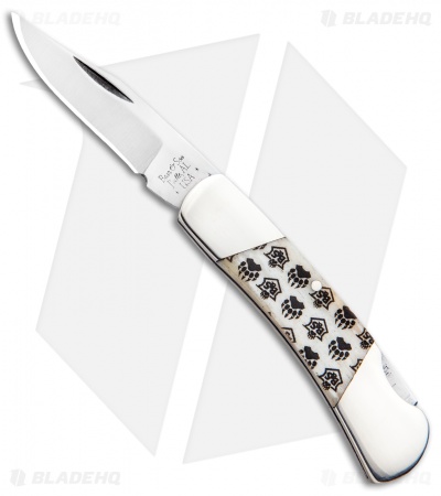 Bear & Son Lockback Knife White Bone (2.25" Satin) WBJB26