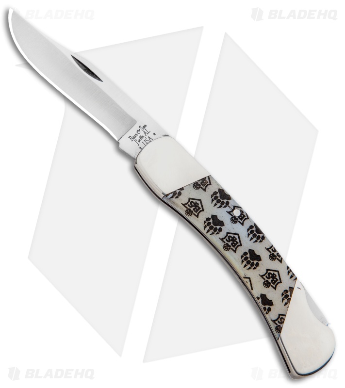 Bear & Son 3.75" Traditional Pocket Knife Smooth Bone Bear Brand WBJB05