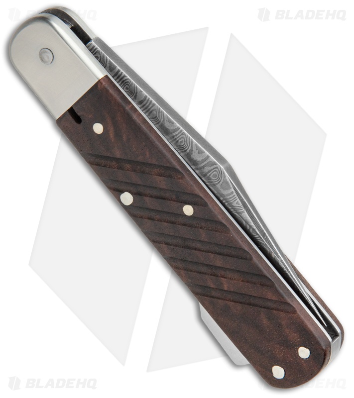 Boker 98k-Damascus Clip Point Lockback Knife Desert Ironwood (2.6" Damascus)