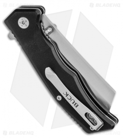 Buck Trunk Liner Lock Knife Black G-10 (2.9" Satin) 0252BKS