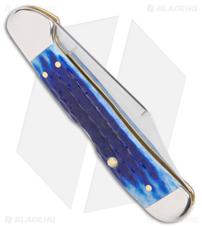 Case Masonic Mini Copperlock Traditional Knife 3.625" Blue Bone(61749L SS) 25531