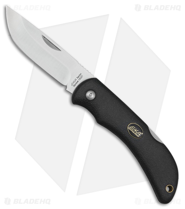 EKA Swede 10 Lockback Knife Black (3.5"Satin )