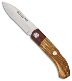 Puma IP Faisan Duo Lockback Pocket Knife 4" Olive Wood (822098)