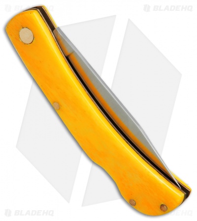 Puma SGB Lonestar Lockback Pocket Knife 3.625" Smooth Yellow Bone (6340035Y)