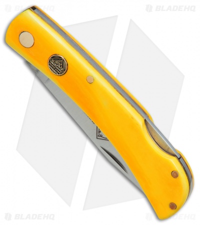 Puma SGB Lonestar Lockback Pocket Knife 3.625" Smooth Yellow Bone (6340035Y)