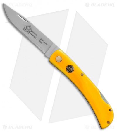 Puma SGB Lonestar Lockback Pocket Knife 3.625" Smooth Yellow Bone (6340035Y)