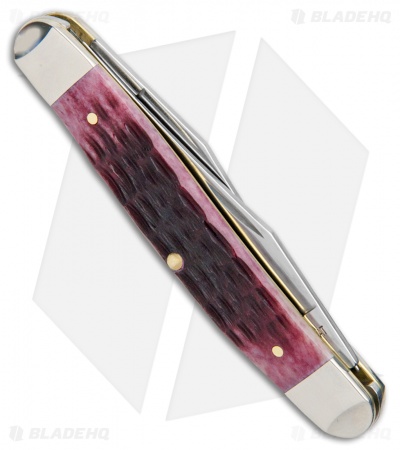 Case Muskrat Pocket Knife 3.875" Cabernet Bone Crandall Jig (MUSKRAT SS) 25725