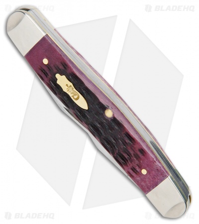 Case Muskrat Pocket Knife 3.875" Cabernet Bone Crandall Jig (MUSKRAT SS) 25725