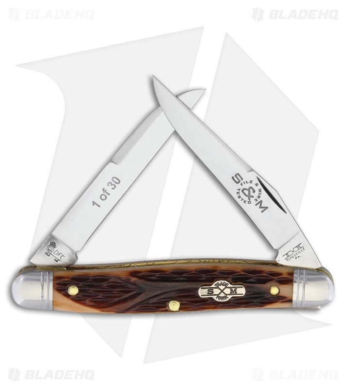 Queen Cutlery File & Wire Muskrat Traditional Pocket Knife 3.5" Bone KD66WG