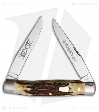 Queen Cutlery Muskrat Traditional Pocket Knife 3.5" Stag 03212