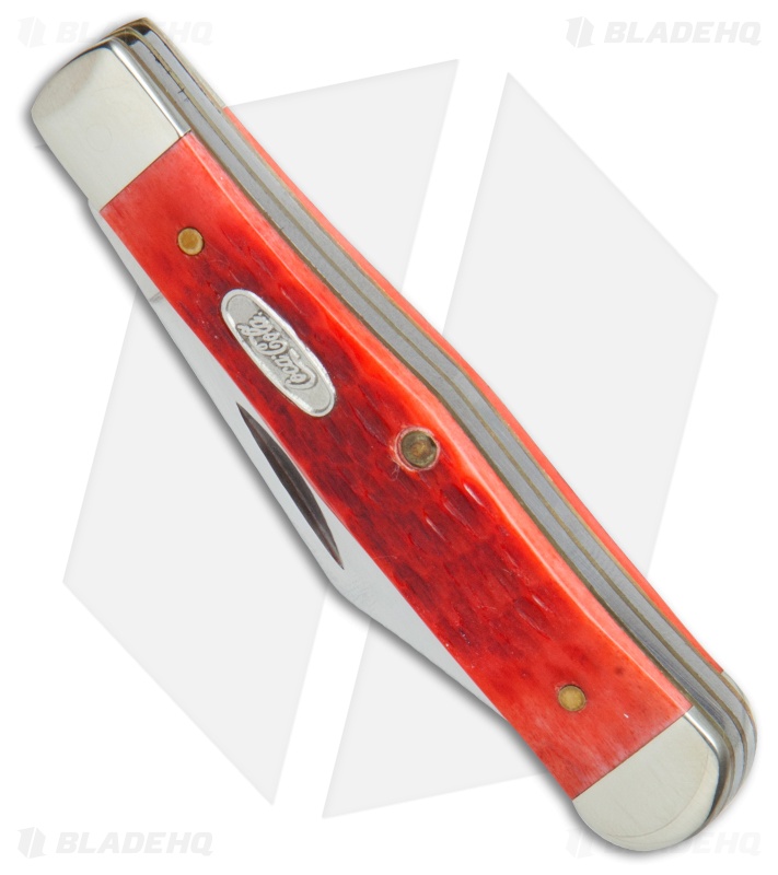 Case Peanut CocaCola Pocket Knife 3" Jigged Red Bone (6225 ½ SS) 64700