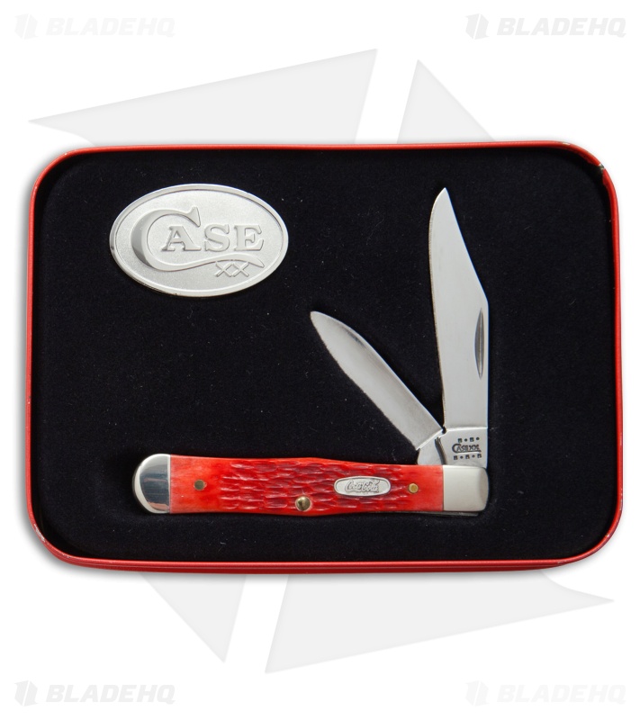 Case Peanut CocaCola Pocket Knife 3" Jigged Red Bone (6225 ½ SS) 64700 Blade HQ