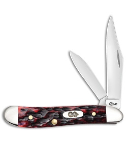 Case Peanut Knife 2.875" Crimson Peach Seed Jigged Bone (6220 SS) 27384